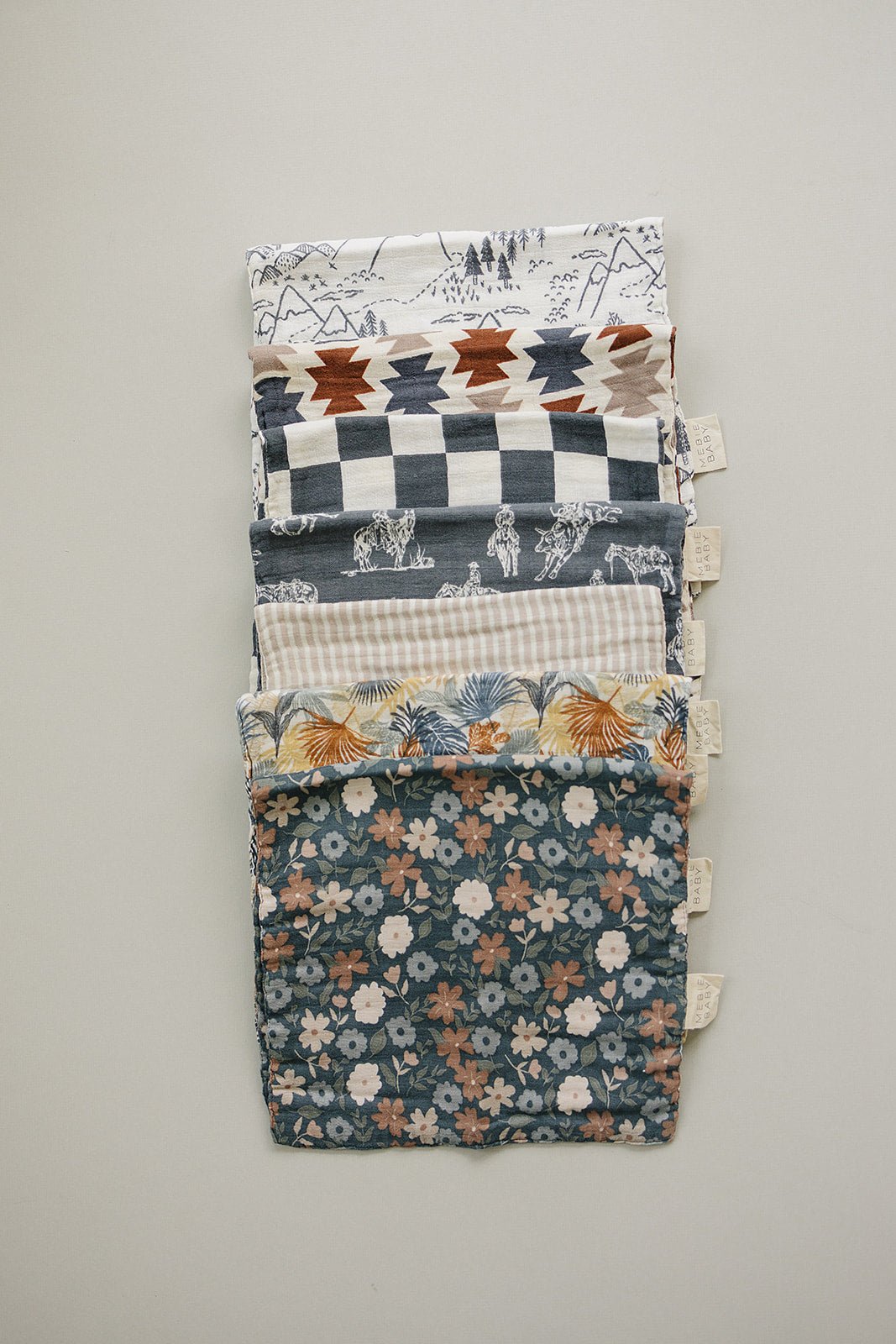 Western Aztec Muslin Burp Cloth - Mack & Harvie