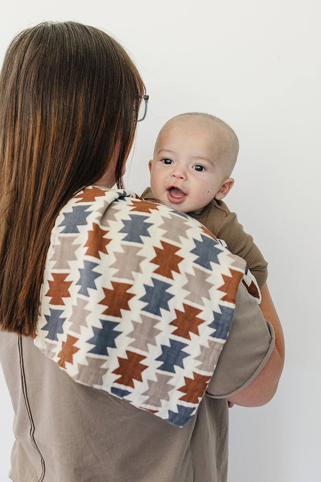 Western Aztec Muslin Burp Cloth - Mack & Harvie