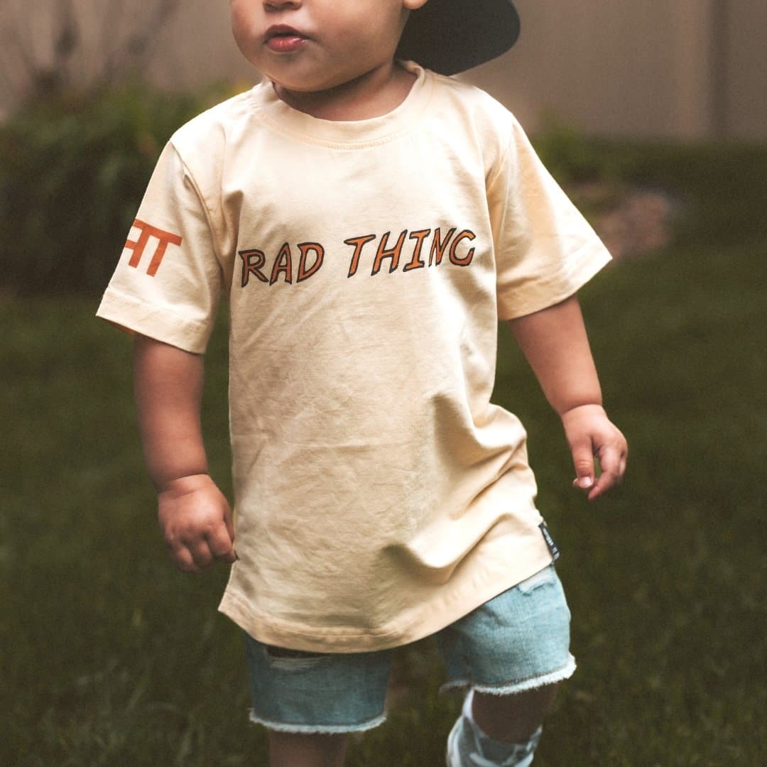 WHERE THE RAD THINGS ARE™ TEE - GOLDEN YELLOW - Mack & Harvie