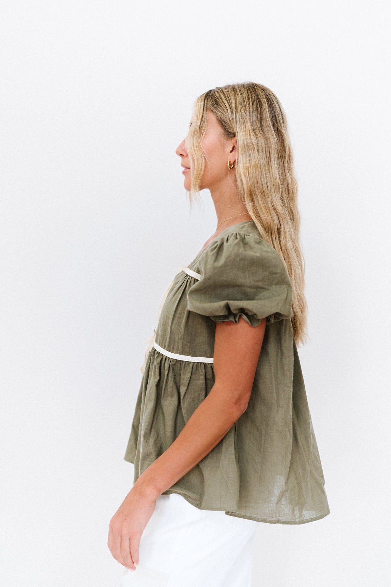 Winny Top in Olive - Mack & Harvie
