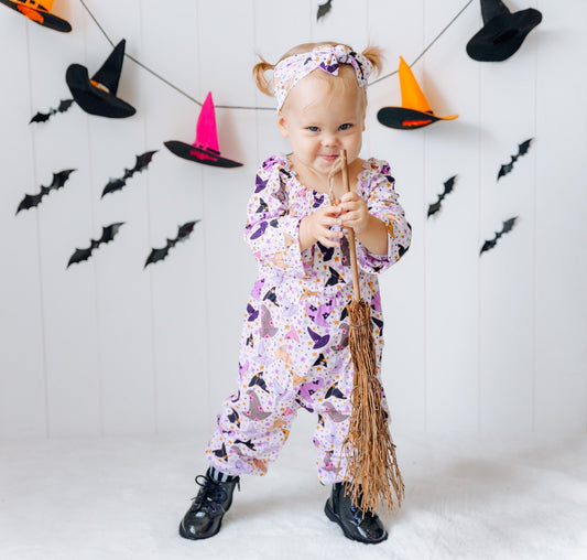 WITCHING HAT DREAM SMOCKED JUMPSUIT - Mack & Harvie