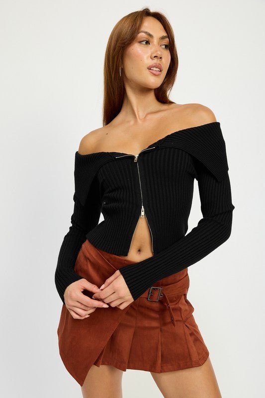 WRAPPED BUCKLE BELT MINI SKIRT - Mack & Harvie