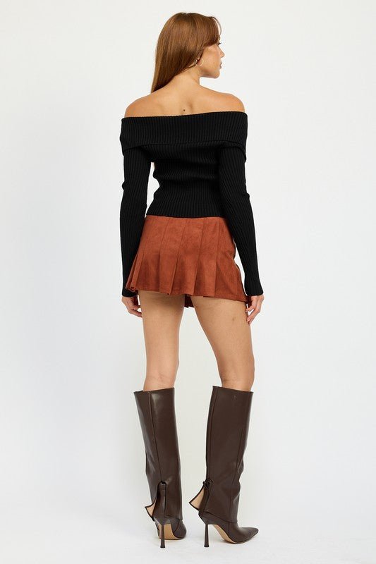 WRAPPED BUCKLE BELT MINI SKIRT - Mack & Harvie