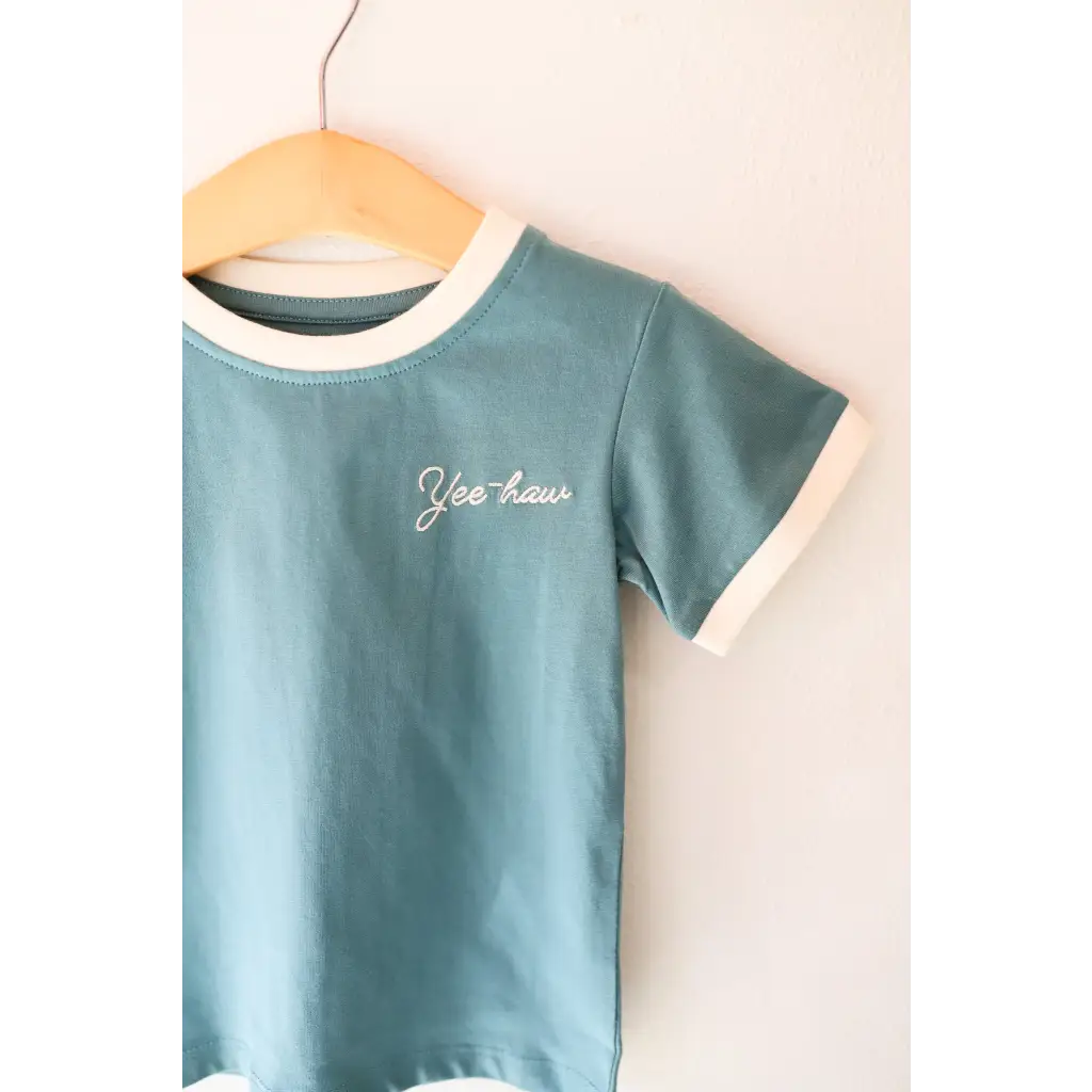 Yee-haw Embroidered Ringer