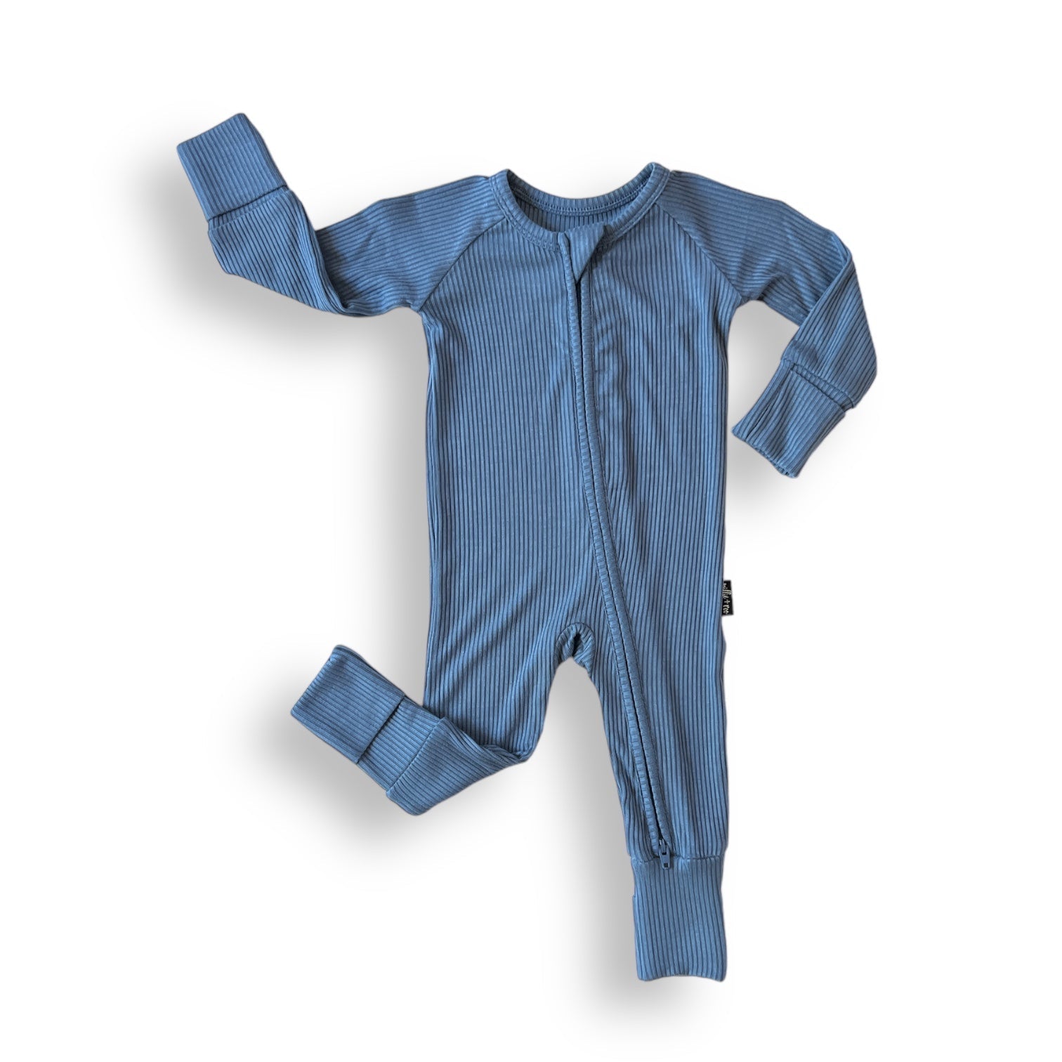 ZIP ROMPER - Arctic Ribbed - Mack & Harvie