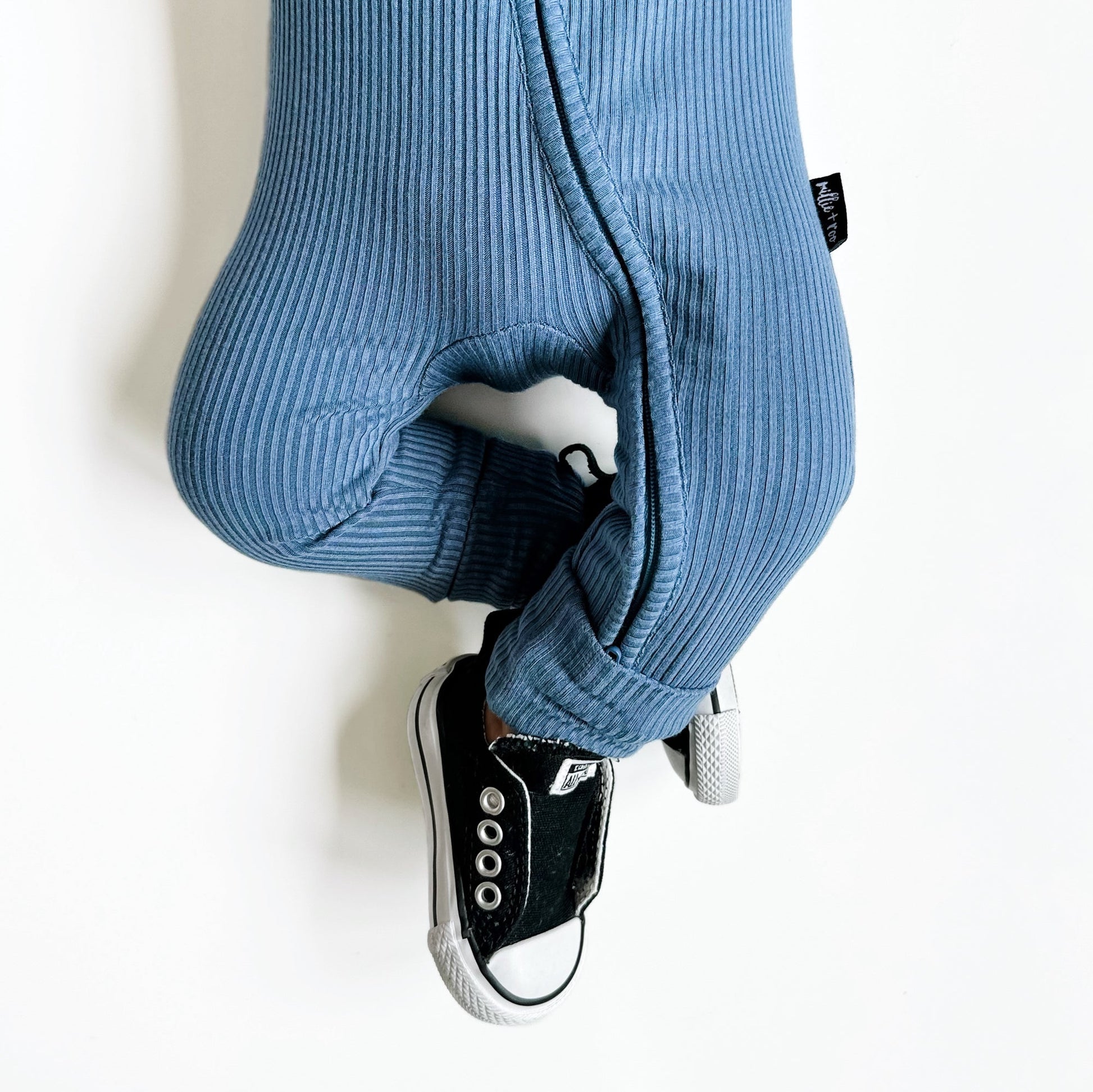 ZIP ROMPER - Arctic Ribbed - Mack & Harvie