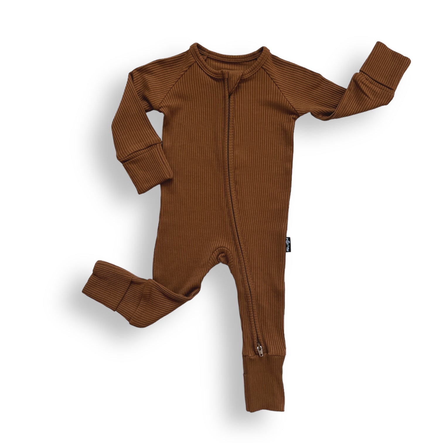 ZIP ROMPER - Bark Ribbed - Mack & Harvie