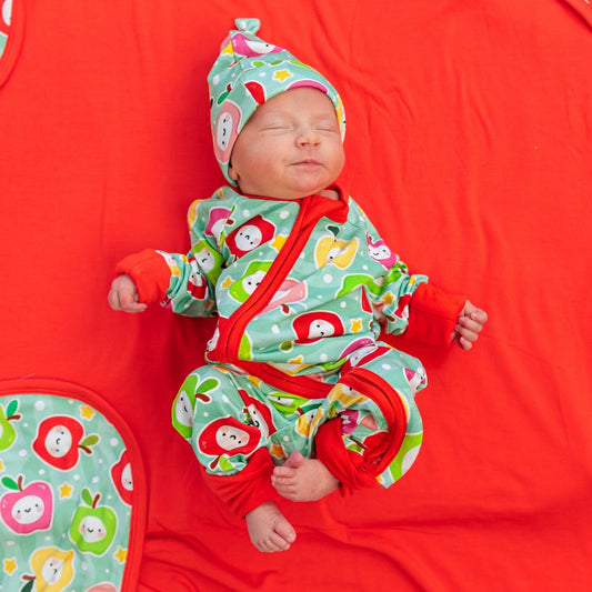 ZIP ROMPER - Kawaii Apple - Mack & Harvie