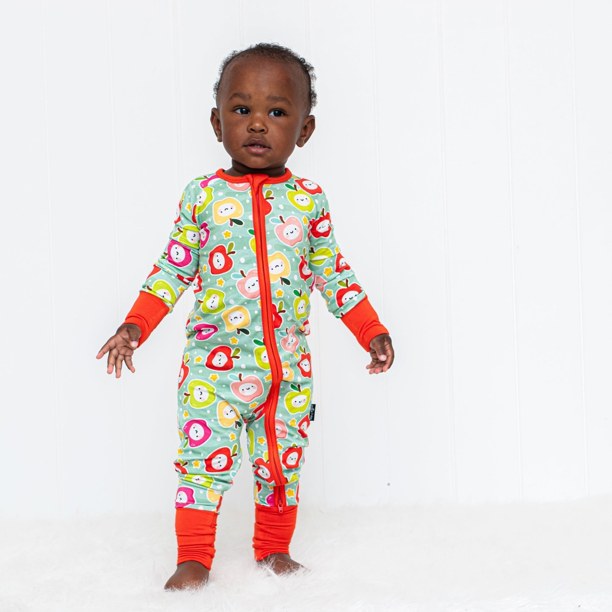 ZIP ROMPER - Kawaii Apple - Mack & Harvie