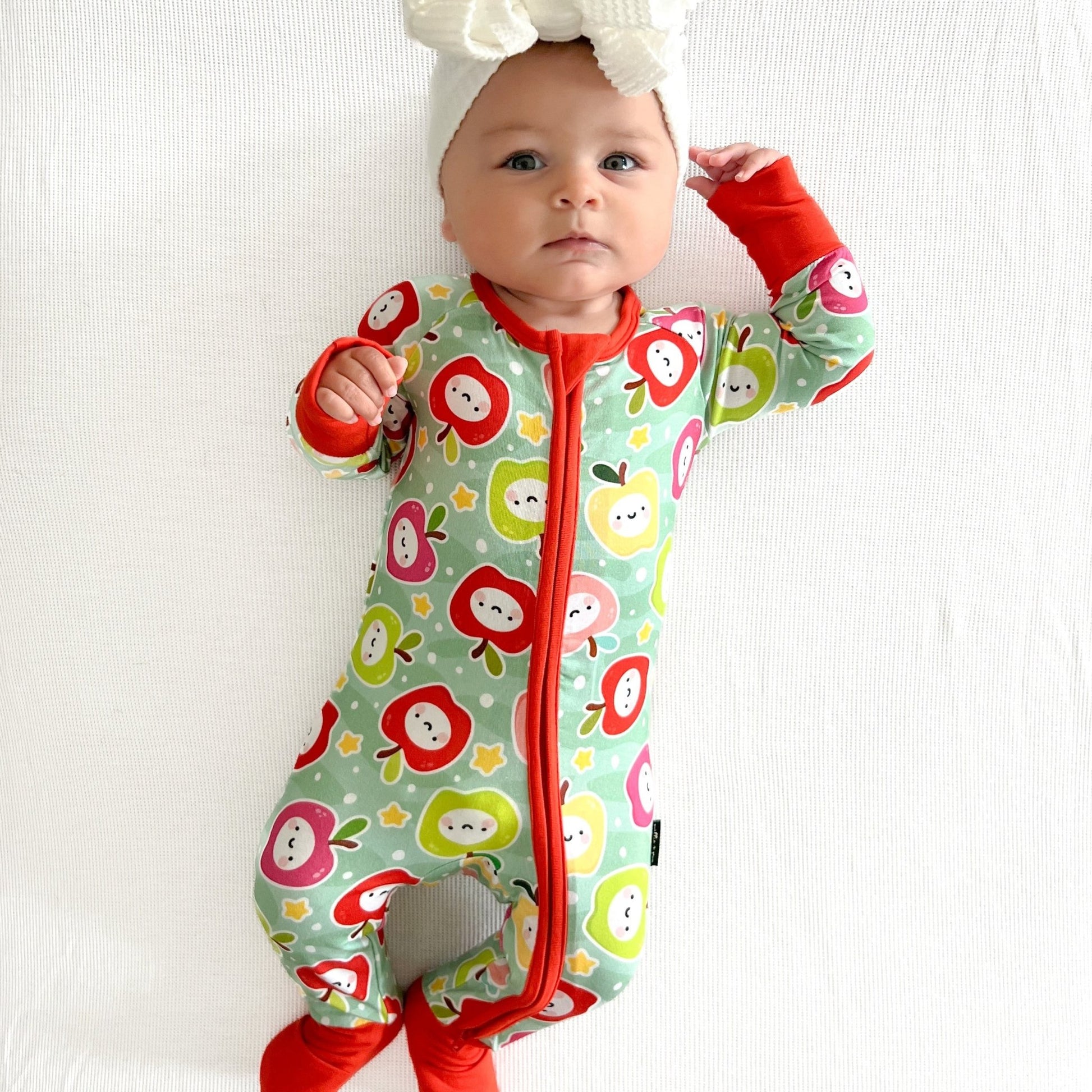 ZIP ROMPER - Kawaii Apple - Mack & Harvie