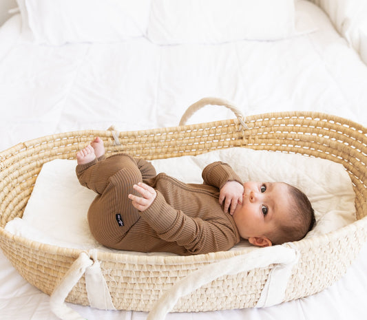 ZIP ROMPER - Mocha Ribbed - Mack & Harvie