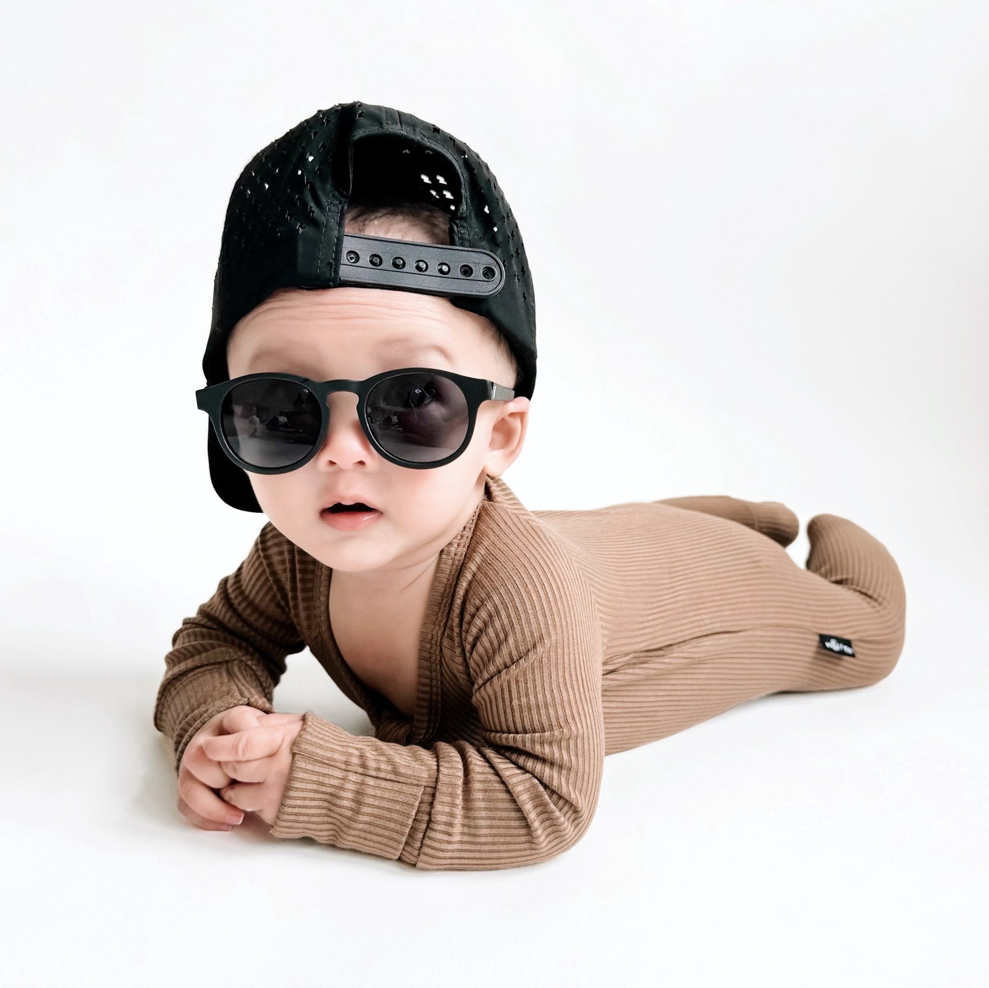 ZIP ROMPER - Mocha Ribbed - Mack & Harvie