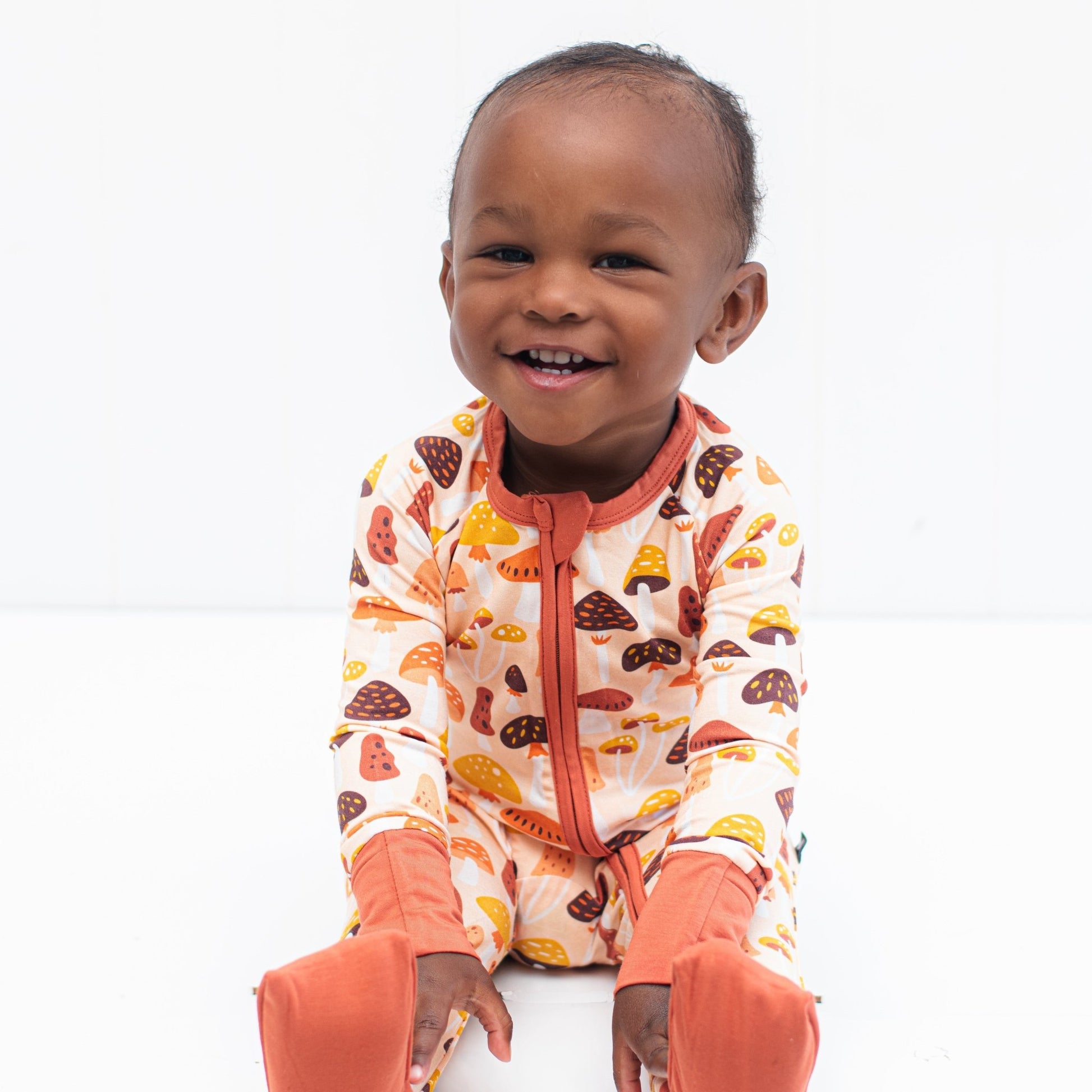 ZIP ROMPER - Mushrooms - Mack & Harvie