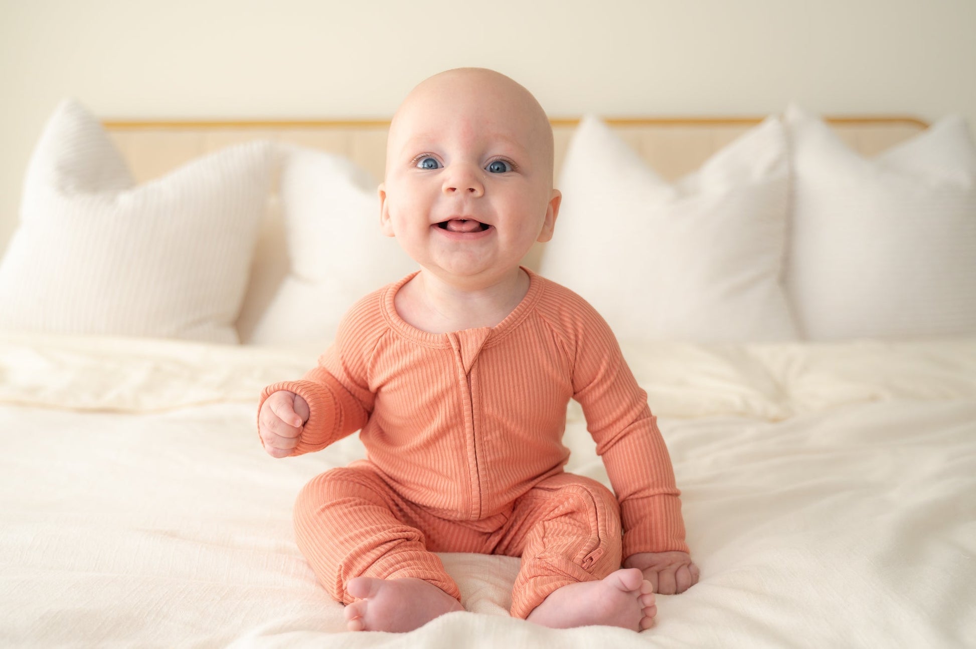 ZIP ROMPER - Red Rock Ribbed - Mack & Harvie