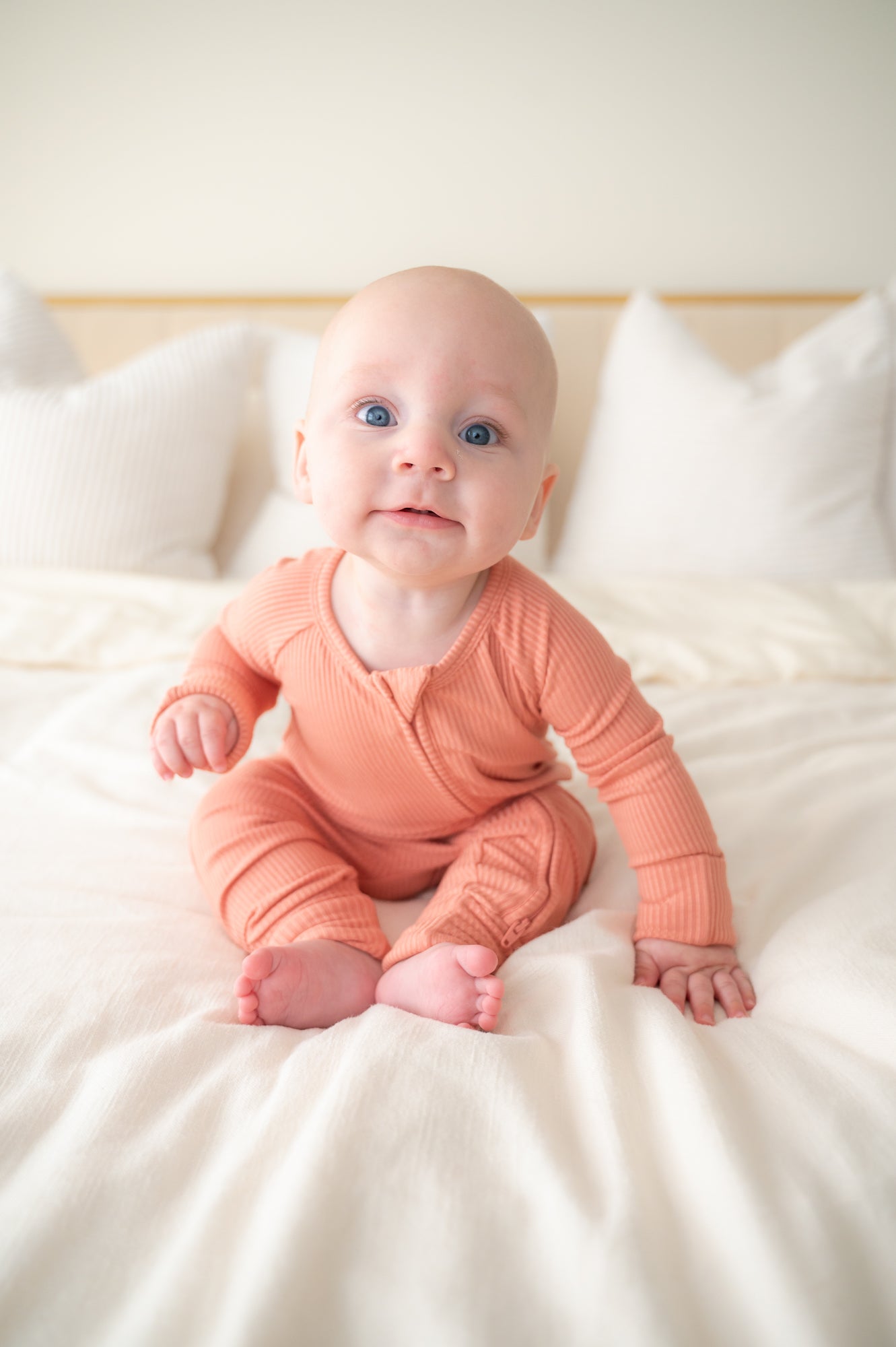 ZIP ROMPER - Red Rock Ribbed - Mack & Harvie