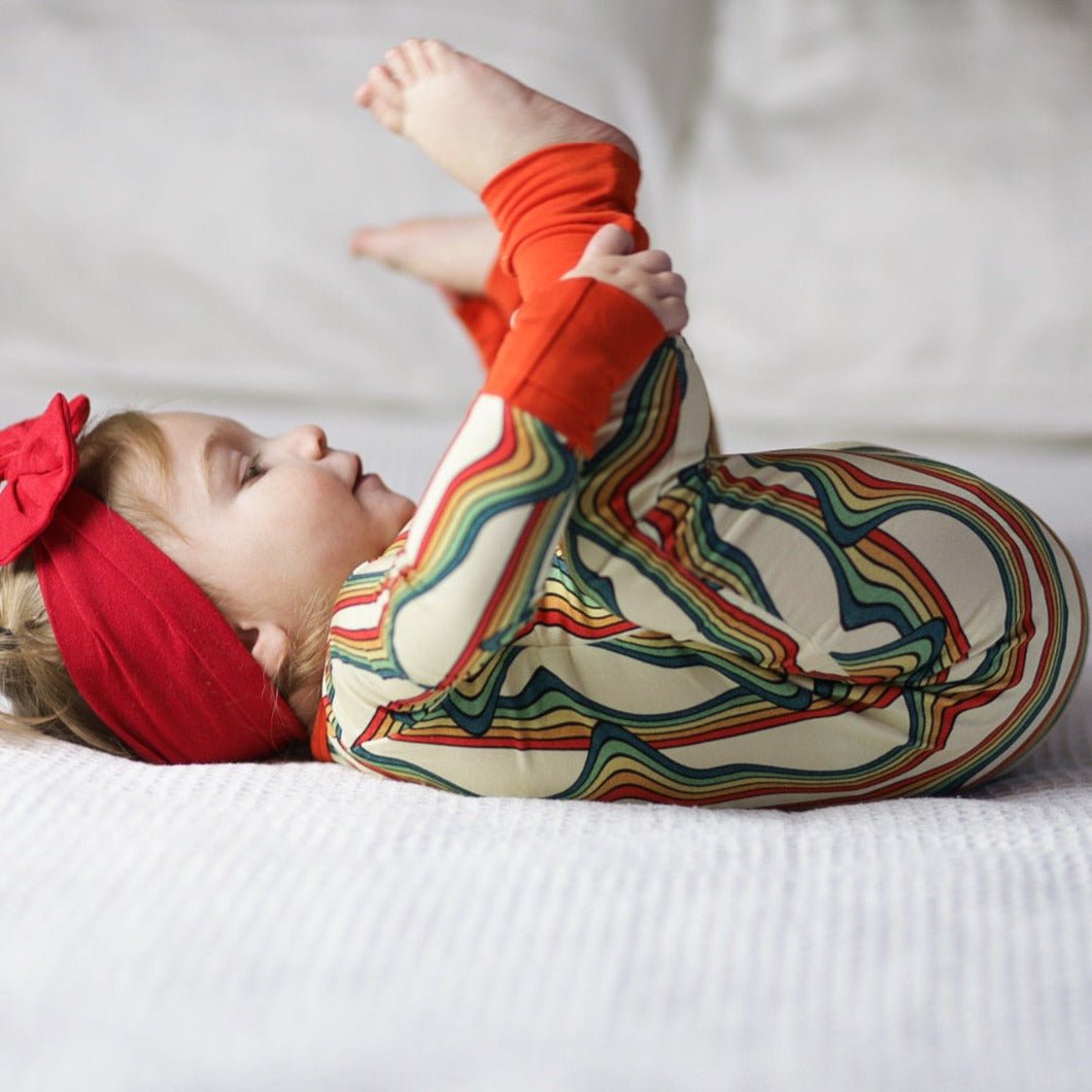 ZIP ROMPER - Retro Rainbow - Mack & Harvie