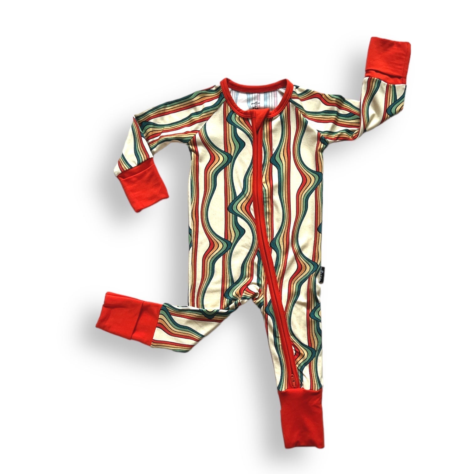 ZIP ROMPER - Retro Rainbow - Mack & Harvie