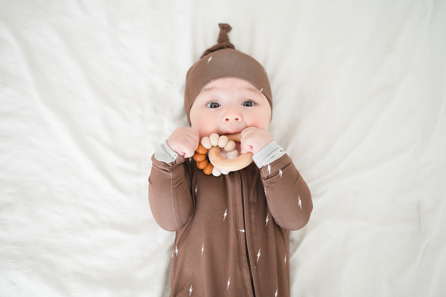 Zipper Romper - Brown Lightning - Mack & Harvie