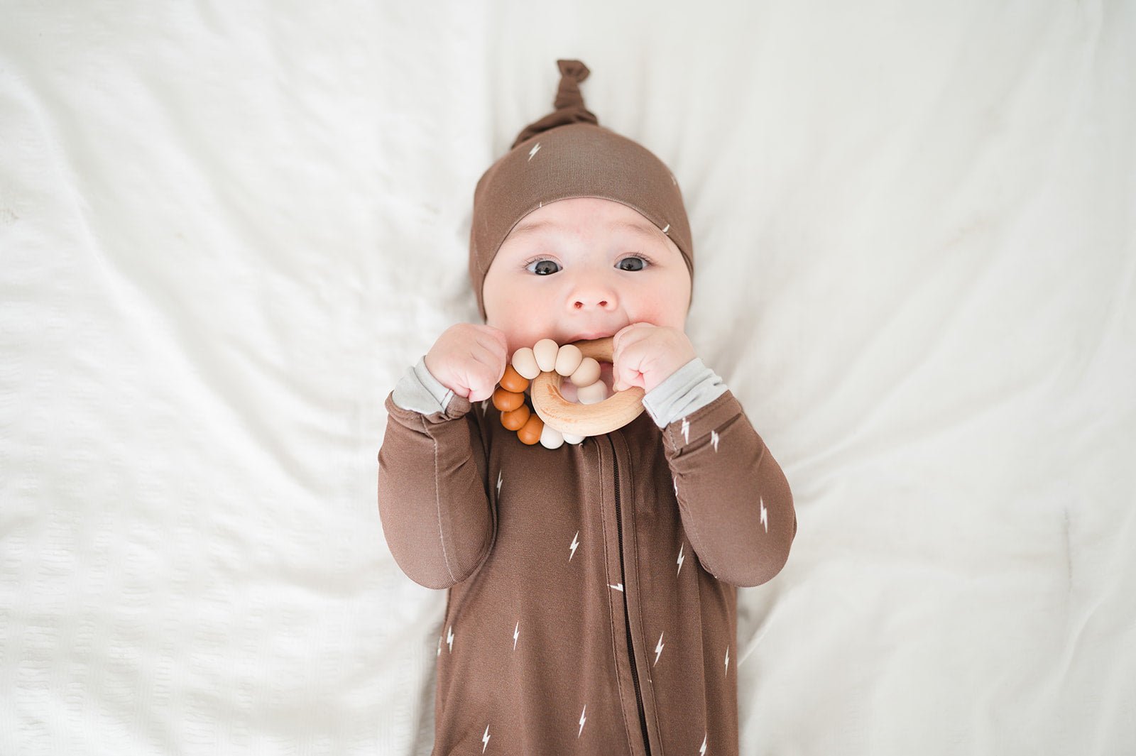 Zipper Romper - Brown Lightning - Mack & Harvie