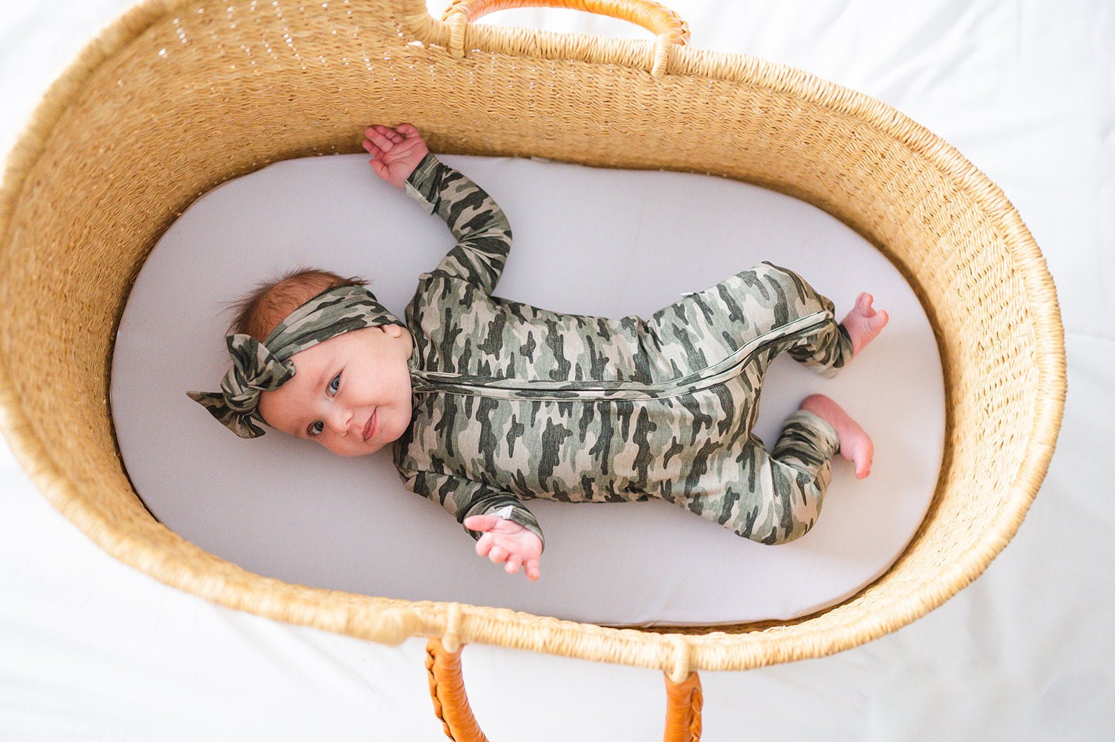 Zipper Romper - Camo - Mack & Harvie