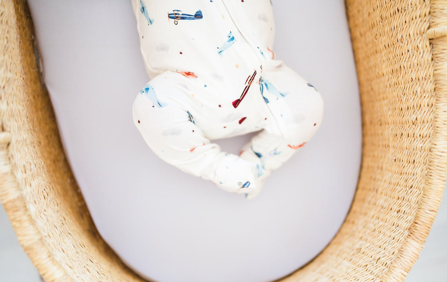 Zipper Romper - Vintage Airplane - Mack & Harvie