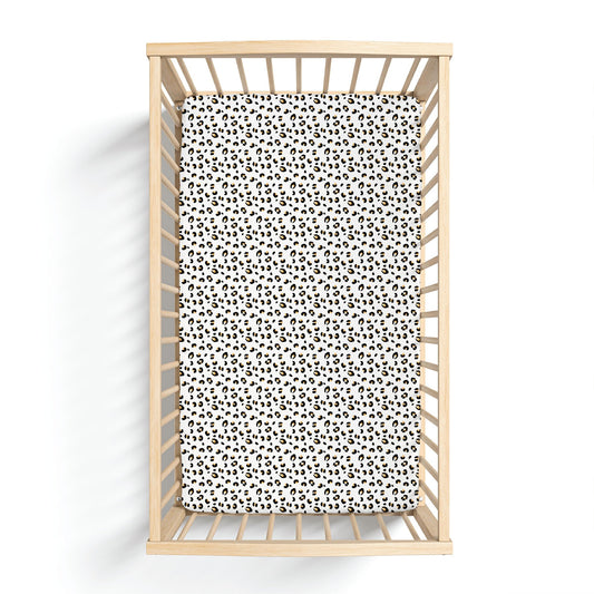 Allie Leopard Bamboo Crib Sheet - Mack & Harvie