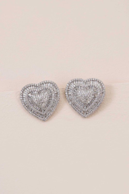 Amiya Heart Post Earrings - Mack & Harvie