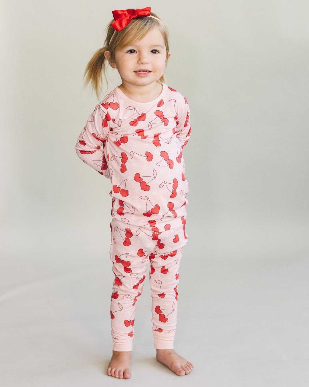 Bamboo Two Piece Set | Cherry Heart - Mack & Harvie