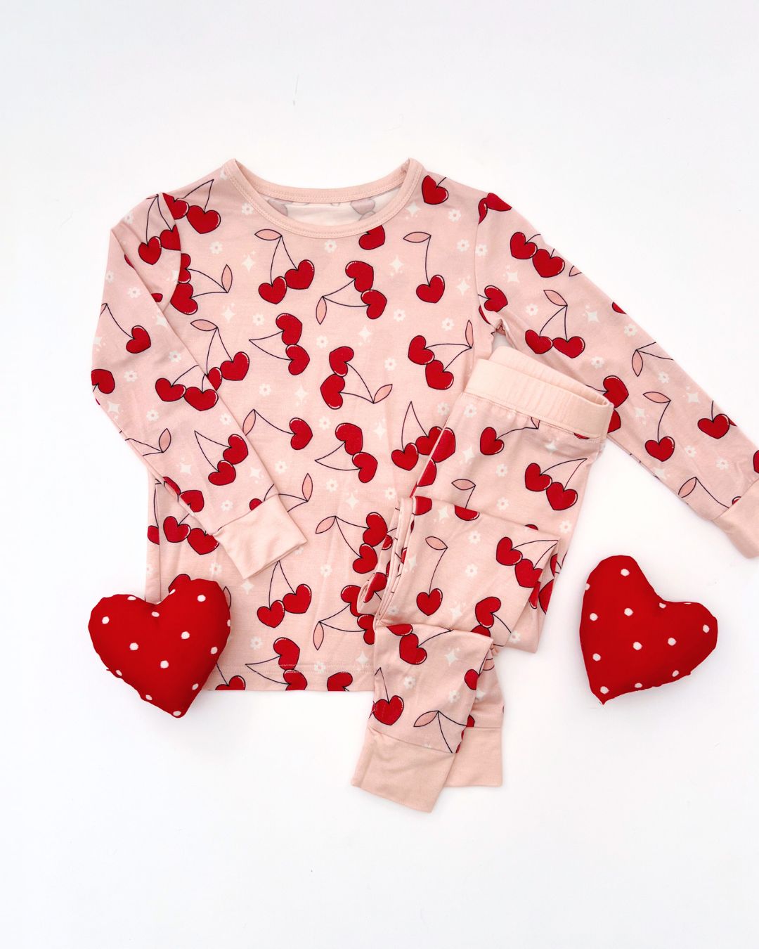Bamboo Two Piece Set | Cherry Heart - Mack & Harvie