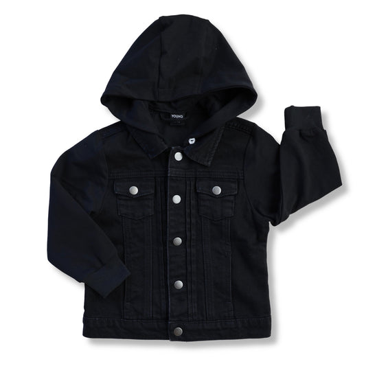 Black Hooded Jacket (Size Up) - Mack & Harvie