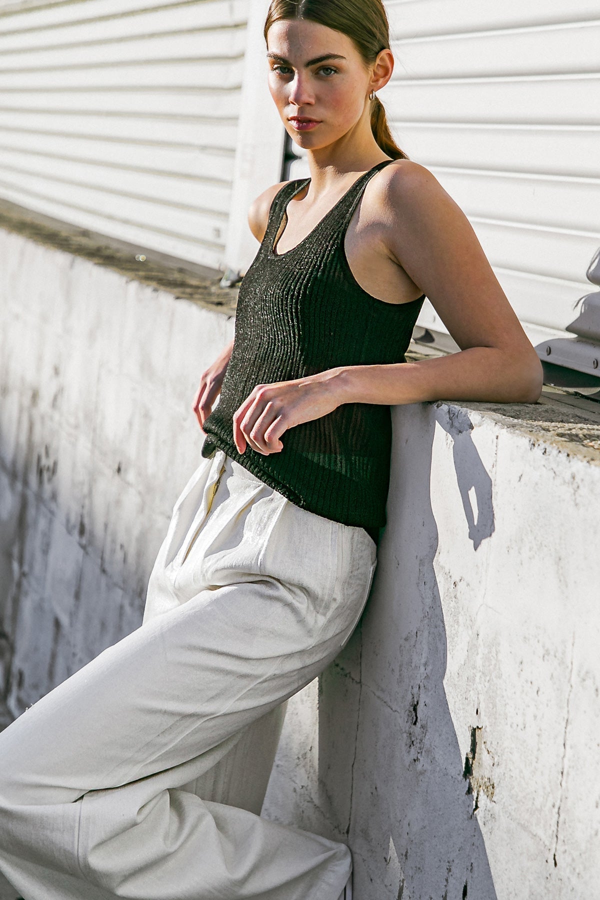 BLISSFUL LOVE WOVEN TANK TOP - Mack & Harvie