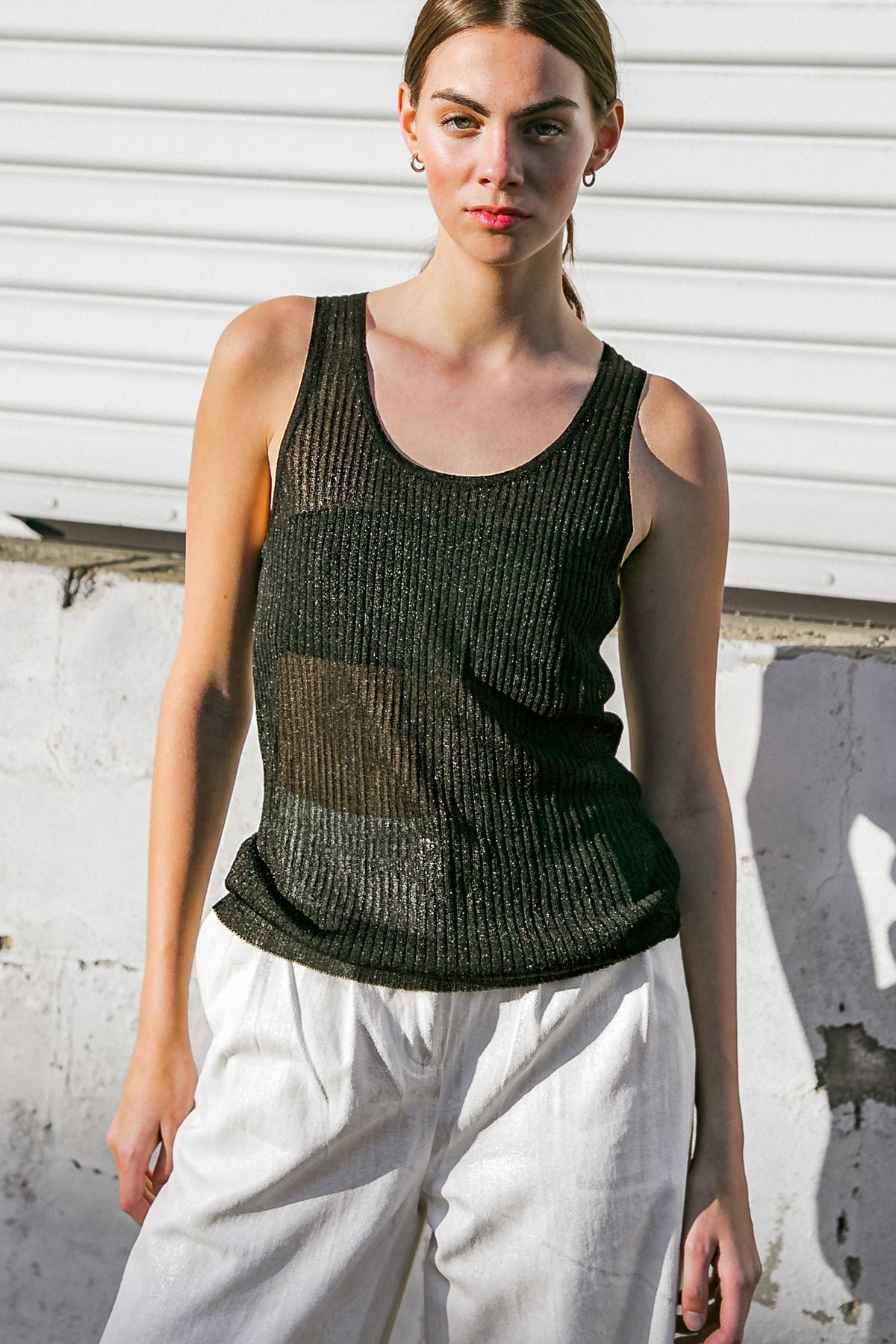 BLISSFUL LOVE WOVEN TANK TOP - Mack & Harvie
