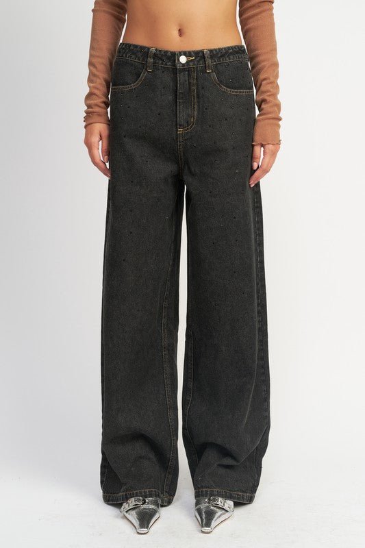 BOYFRINED PANTS WITH CONTRASTED STITCHING - Mack & Harvie