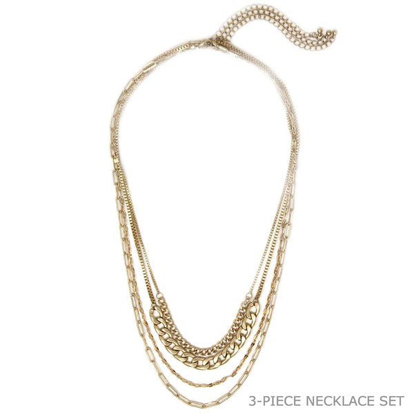 Brooklyn Four Chains Necklace Set Of 3 - Mack & Harvie