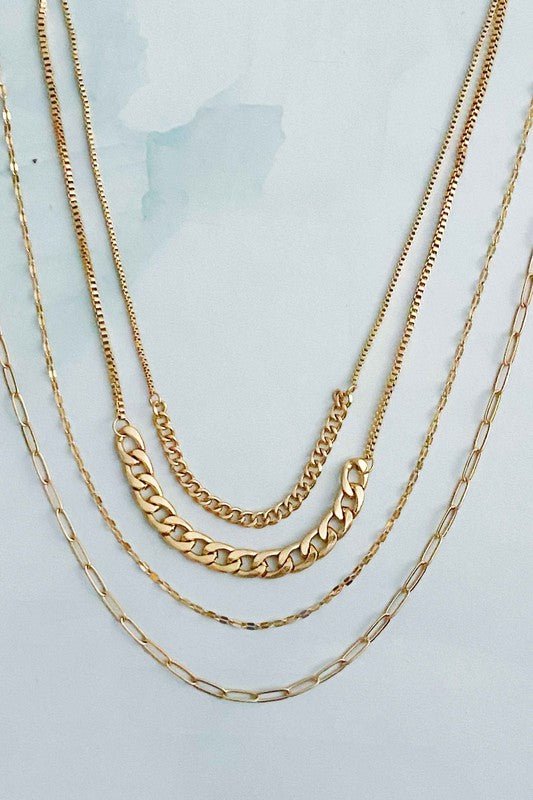 Brooklyn Four Chains Necklace Set Of 3 - Mack & Harvie