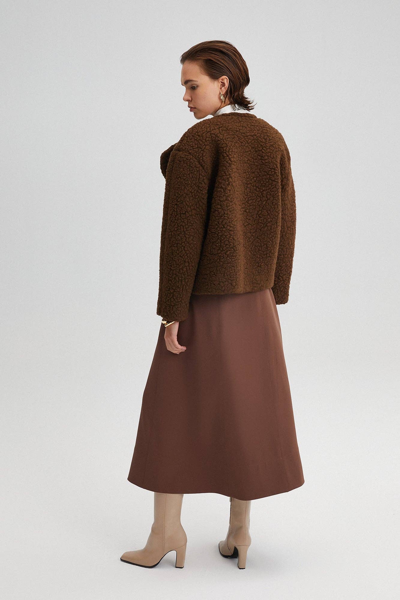 Brown Plush Coat - Mack & Harvie