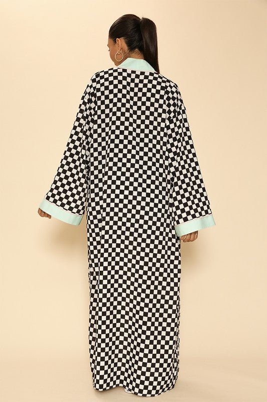 Checkered Kimono - Mack & Harvie