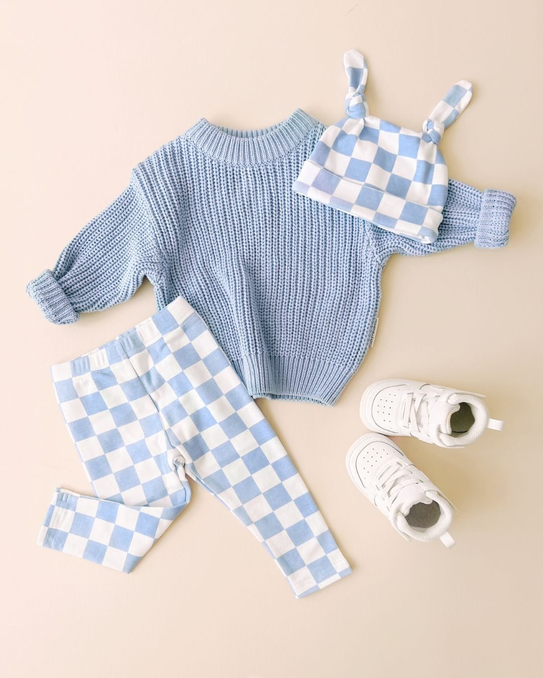 Checkered Leggings | Blue - Mack & Harvie