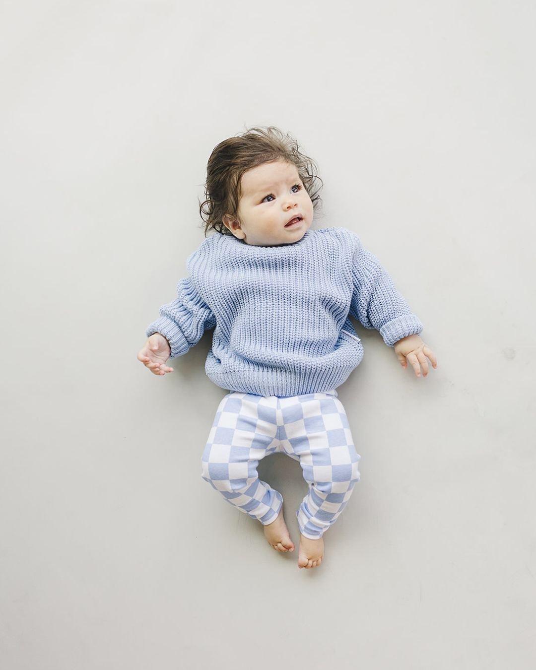 Checkered Leggings | Blue - Mack & Harvie