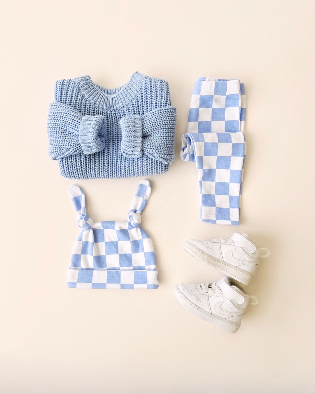 Checkered Leggings | Blue - Mack & Harvie