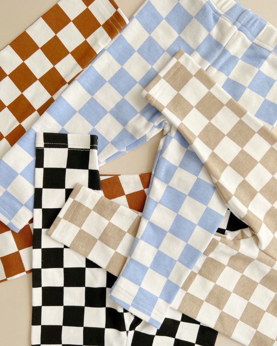 Checkered Leggings | Copper - Mack & Harvie
