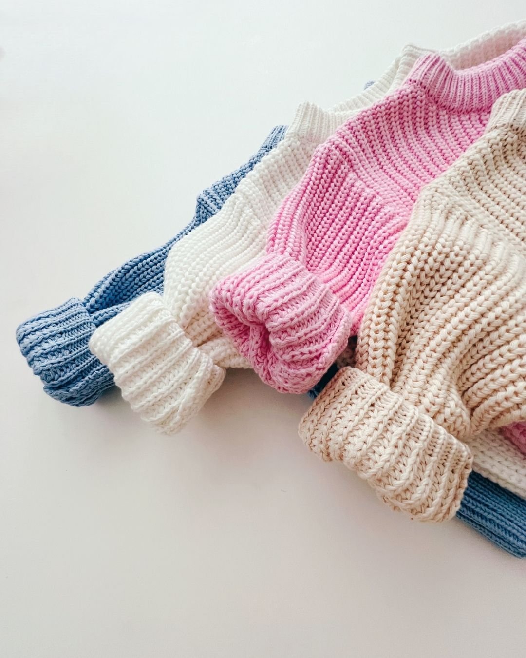 Chunky Knit Sweater | Blue - Mack & Harvie