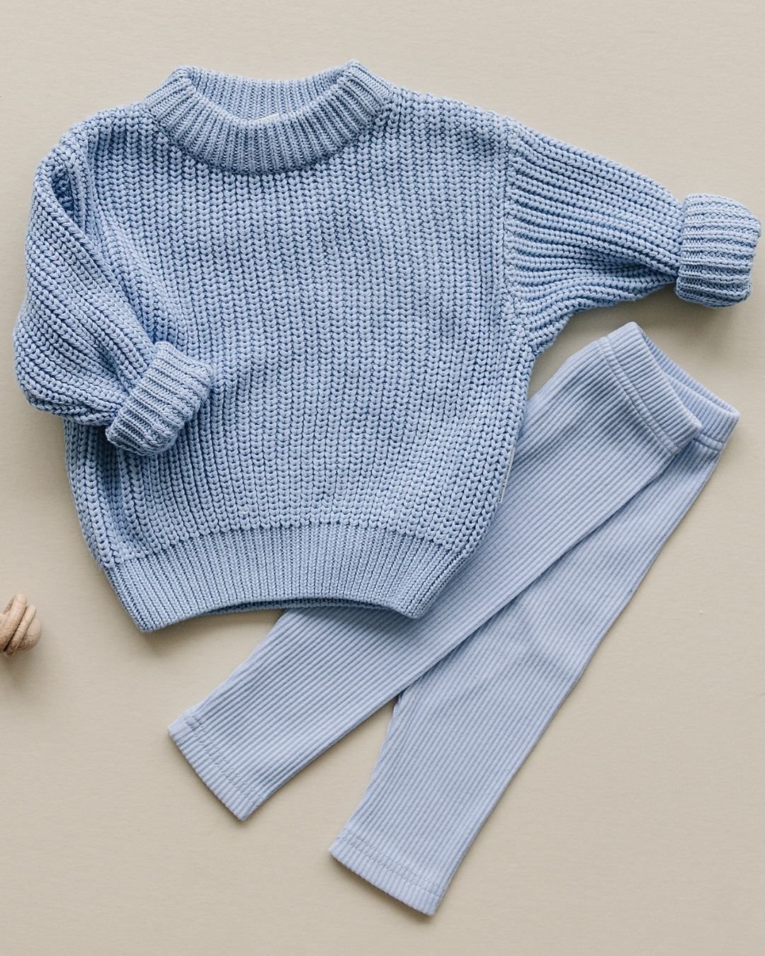 Chunky Knit Sweater | Blue - Mack & Harvie