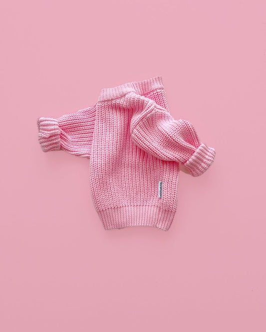 Chunky Knit Sweater | Pink - Mack & Harvie