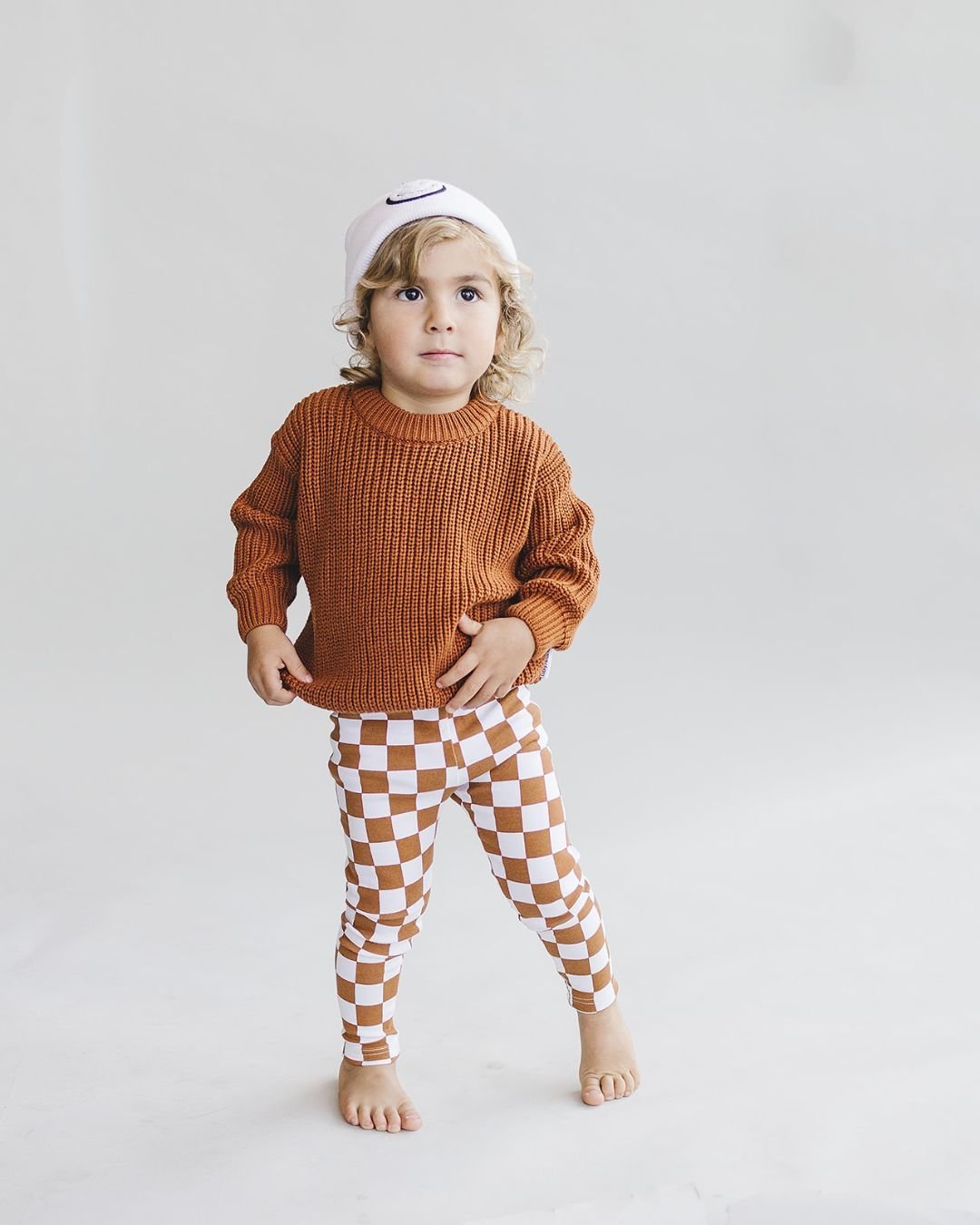 Chunky Knit Sweater | Rust - Mack & Harvie