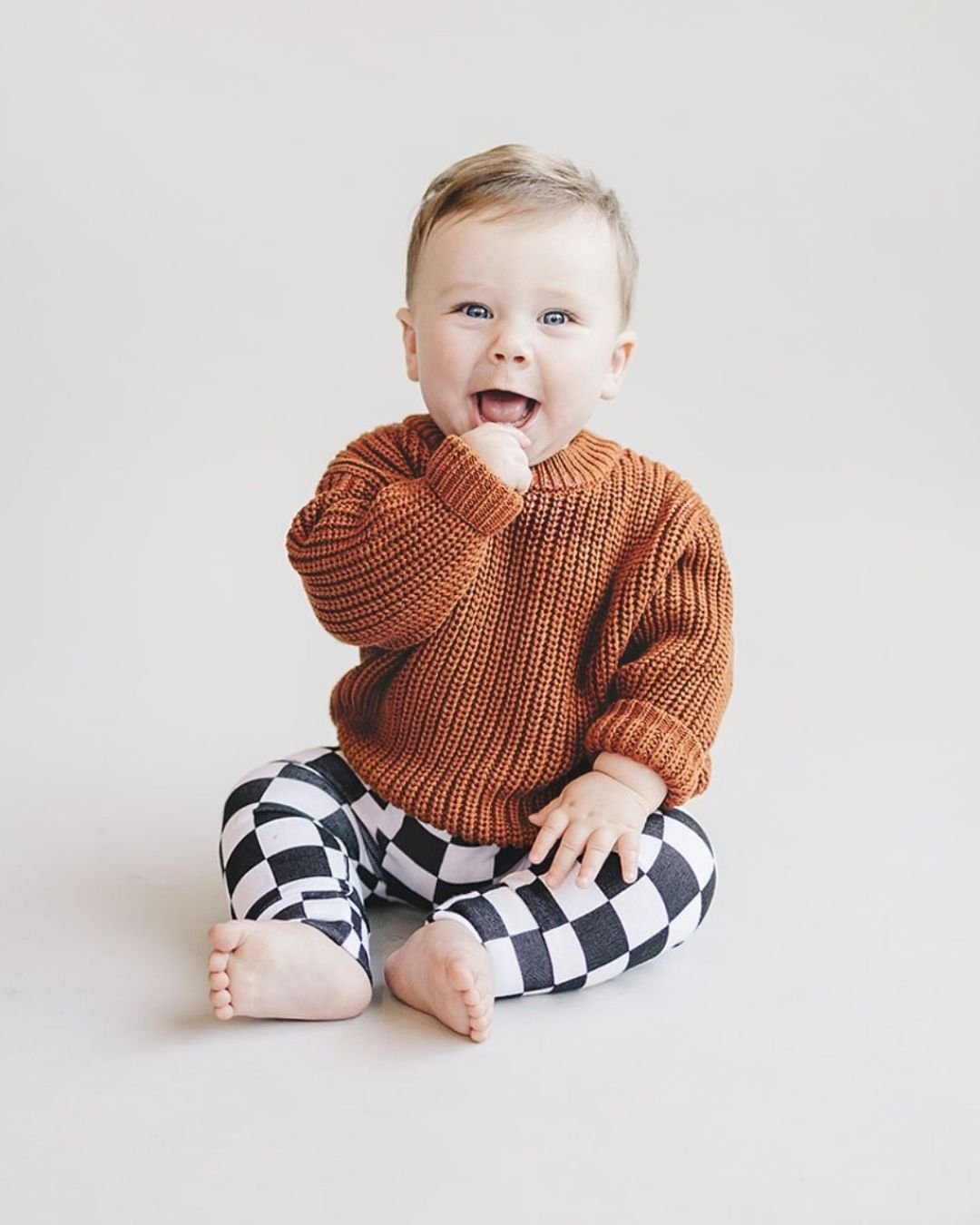 Chunky Knit Sweater | Rust - Mack & Harvie