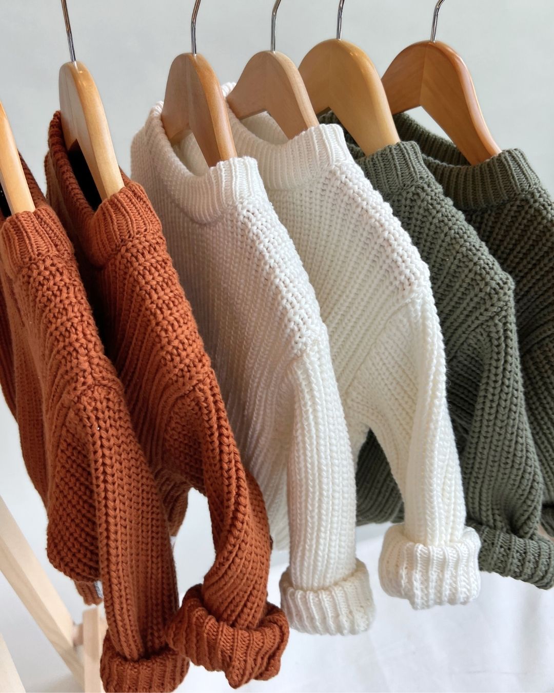 Chunky Knit Sweater | Rust - Mack & Harvie