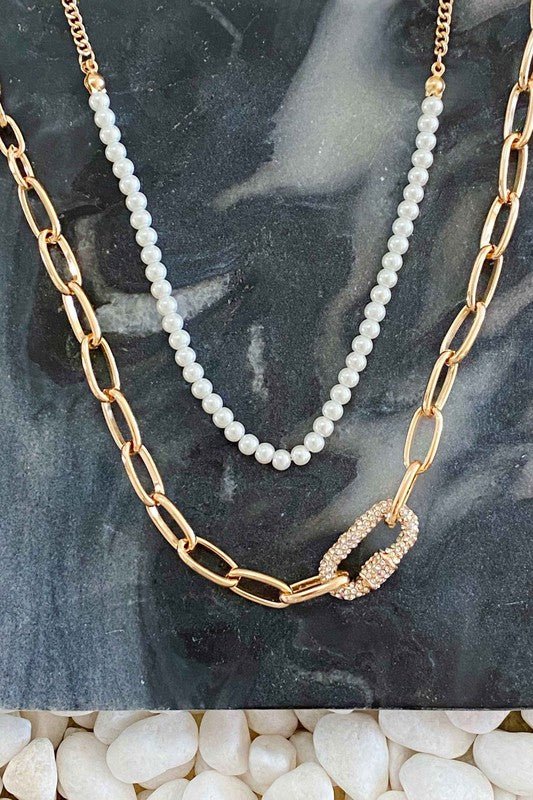 Classic Duo Layered Pearl Necklace Set - Mack & Harvie