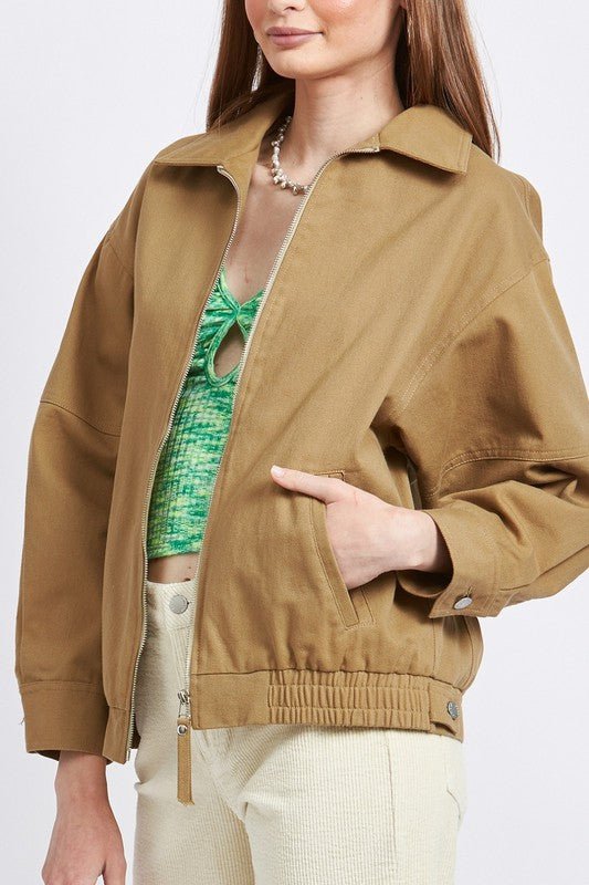 COLLARED OVERSIZED JACKET - Mack & Harvie
