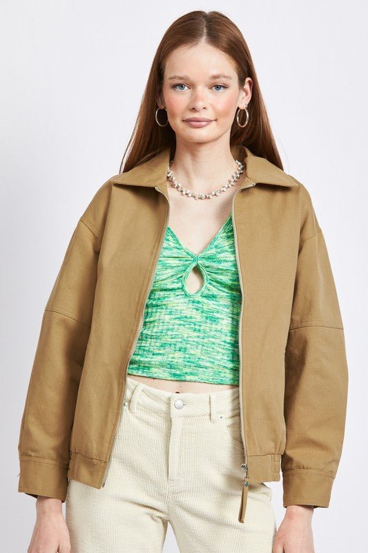 COLLARED OVERSIZED JACKET - Mack & Harvie